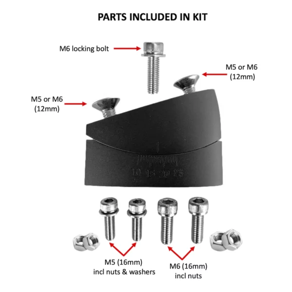 Fast Tt Adjustable Angled Riser Block M5 (5mm) Universal Fitment - Image 4