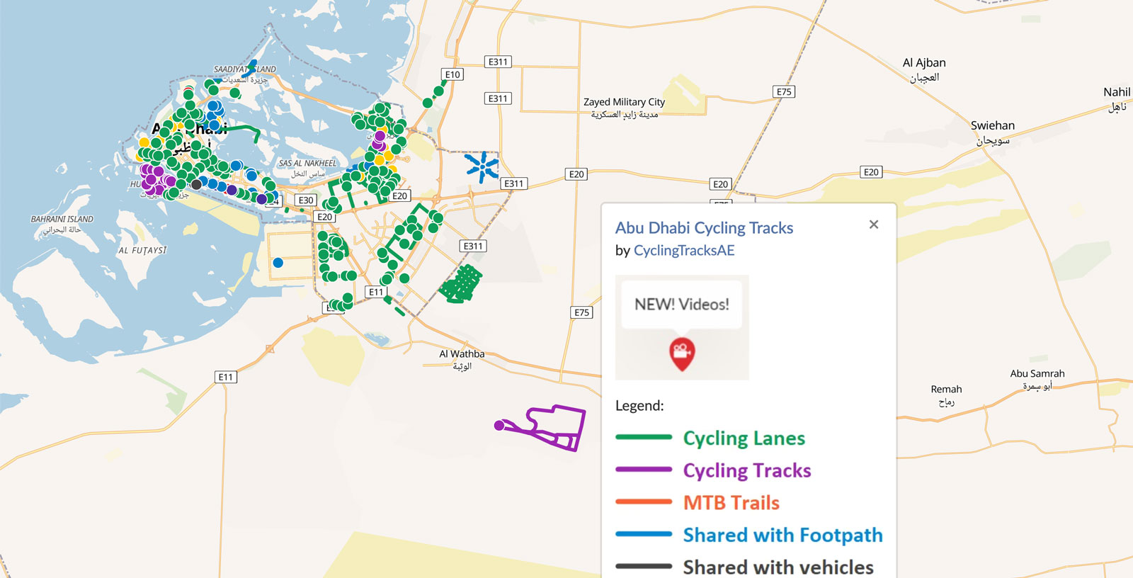 Abu Dhabi Cycling Tracks