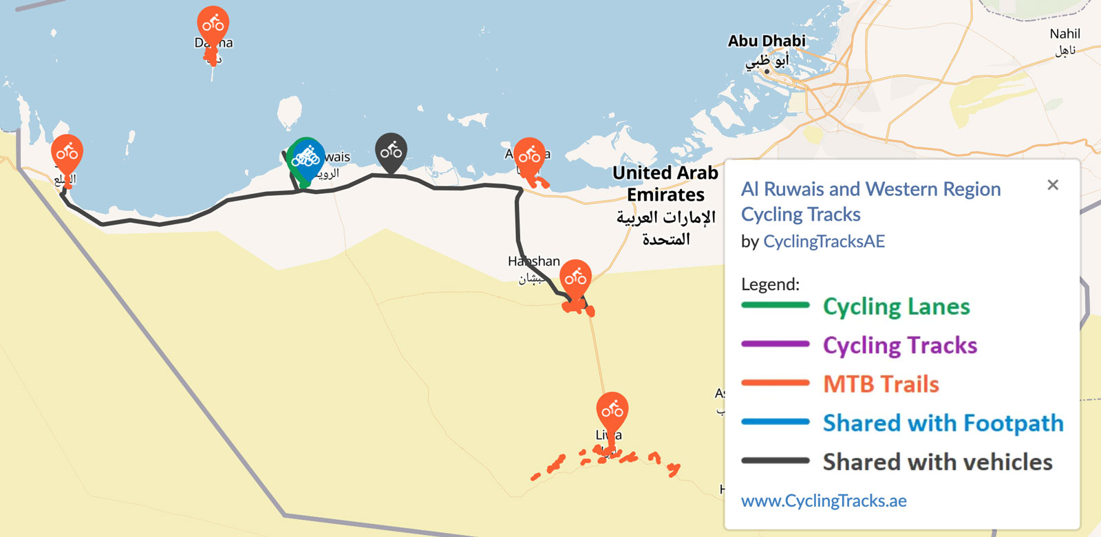 Al Dhafra (Western-Region) Cycling Tracks