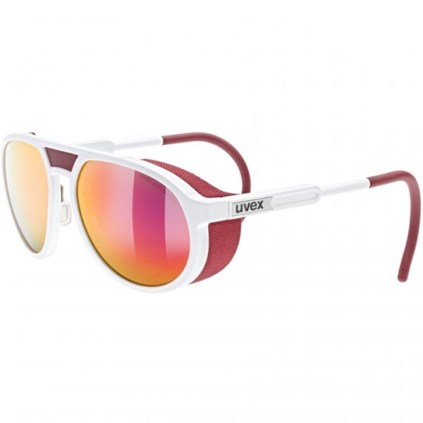 uvex-mtn-classic-p-glasses-white-matt-polavision-mirror-red-1-1322483 Uvex Sunglasses Mtn Classic P - Image 1