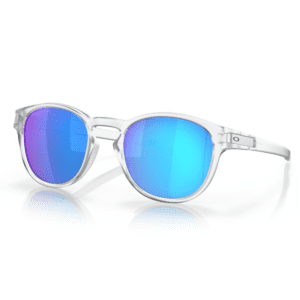 Oakley Sunglasses - Latch 009265-6553 - Matte Clear Frame - Prizm Sapphire Polarized Lense