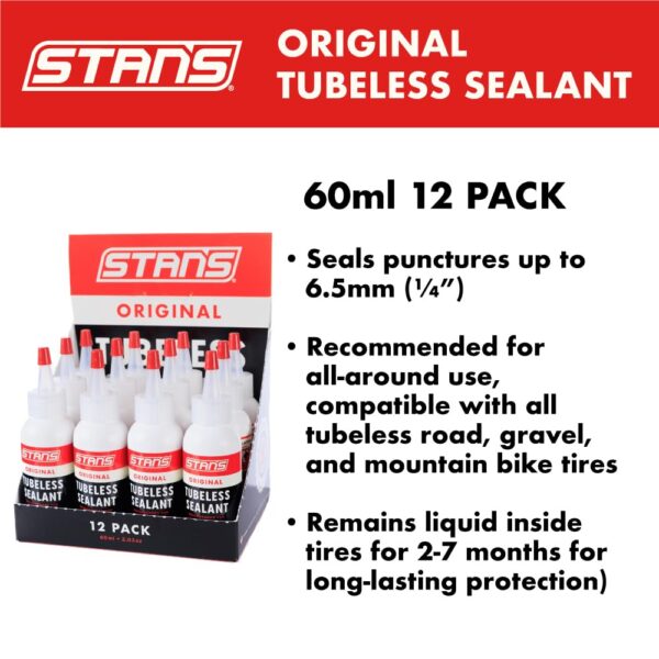 61+OKf7H0LL._SL1000_ Stans Original Tubeless Sealant, 60ml, 12 Pack - Image 3