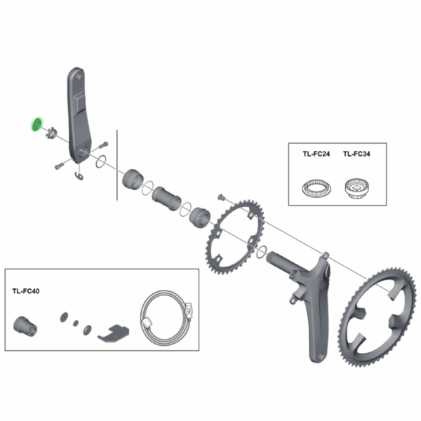 Shimano Outer Cap Fc-r9100-p - Image 2