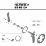 Shimano Power Meter Crank Top Cover Fc-r9200-p - Image 3