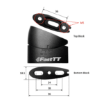 Fast Tt Adjustable Angled Riser Kit- M5 (standard) - Image 5