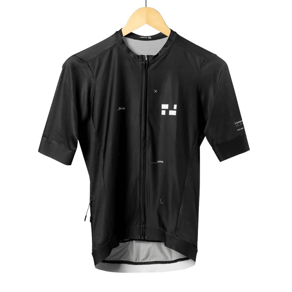derife (11) Derive Volume Black Short Sleeve Jersey - Male - Image 1
