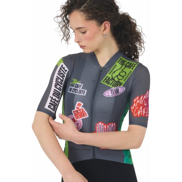 Cafe Du Cycliste Bergida Cafة Factory V2 Jersey Short Sleeve Women - Image 3