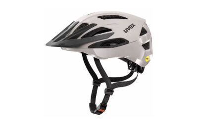 Uvex bike helmet with MIPS, side profile showing vents and retention system