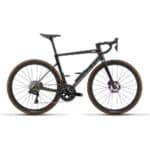 BMC Teammachine SLR 01 FOUR in Gold Glitter Carbon, drive-side profile showing the Shimano Dura-Ace Di2 groupset with 4iiii power meter, CR 40 SL carbon wheels and Aerocore frame