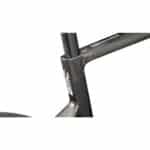 Close-up of the BMC Teammachine SLR 01 FOUR seat cluster and Advanced Carbon aero seatpost with Teammachine SLR 01 decal