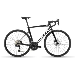 BMC Teammachine SLR TWO 2027 carbon road bike in black, Shimano 105 Di2 2x12, drive side