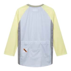 Back of the Cafe du Cycliste Barbara V2 jersey showing the reinforced three-pocket structure