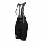 Side view of the Cafe du Cycliste Cecile women’s brushed bib short in black