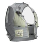 Side view of the UltRide Evo 8 hydration vest showing the low profile and side pockets
