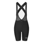 Cafe du Cycliste Graziella women’s release bib shorts in Black, front view