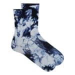 Cafe du Cycliste Tie Dye cycling socks in Navy, side view