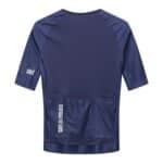 Back of the Cafe du Cycliste Vinciane men’s jersey showing the three rear pockets and gripper hem