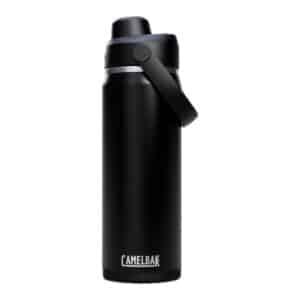 CamelBak Thrive Chug insulated stainless steel water bottle, 20oz / 600ml, black, with leakproof chug lid and carry handle