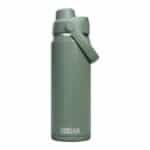 CamelBak Thrive Chug insulated stainless steel water bottle, 20oz / 600ml, moss green, with leakproof chug lid and carry handle