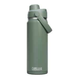 CamelBak Thrive Chug insulated stainless steel water bottle, 20oz / 600ml, moss green, with leakproof chug lid and carry handle