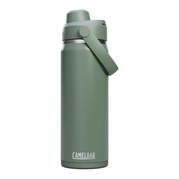 CamelBak Thrive Chug insulated stainless steel water bottle, 20oz / 600ml, moss green, with leakproof chug lid and carry handle