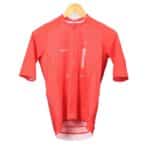 Dérive Origin short sleeve cycling jersey for men in _Dérive Red, front view