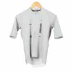 Dérive Origin short sleeve cycling jersey for men in Silver, front view