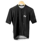 Dérive Volume women’s short sleeve cycling jersey in black, front view