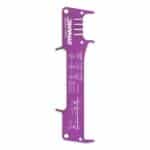 Dynamic Double Checker chain wear and rotor thickness checker in purple anodised aluminium