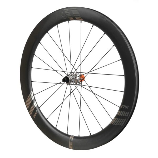 Farsports EVO C4 45mm carbon rear wheel with 24 spokes in 2:1 lacing