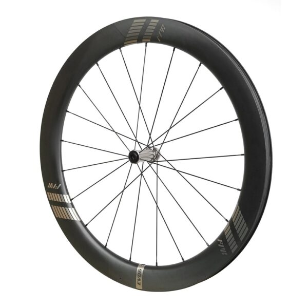Side profile of a Farsports EVO C4 carbon wheel showing the 45mm rim depth