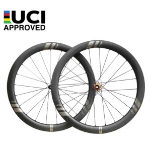 Farsports 2026 EVO C5 50mm carbon disc brake wheelset, front and rear pair, UCI approved