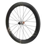 Farsports EVO C5 50mm carbon rear wheel with the CH01R ratchet hub and orange freehub