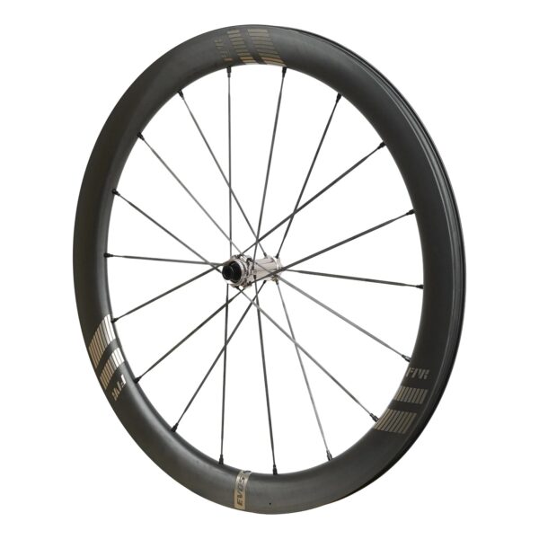 Farsports EVO S5 carbon front wheel with T-head carbon spokes and a plain hub
