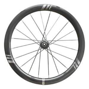 Farsports Ultimate EVO S5 front wheel with 20 bladed carbon spokes and a plain hub