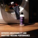 Dynamic Washcraft Pro with cycling kit in a washing machine: improves breathability and moisture-wicking