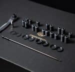 Farsports thru axle kit ratchet wrench, T15 long bit and spare threaded ends