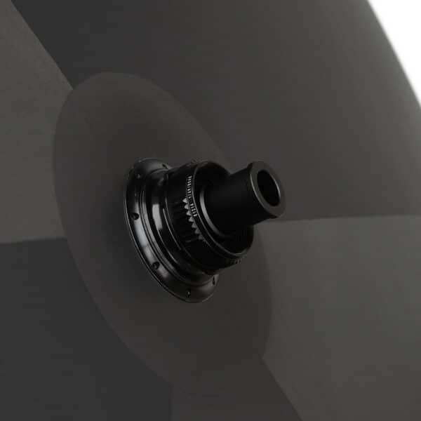Farsports UFO full disc rear wheel, close-up of the FAR hub with the Center Lock disc rotor interface