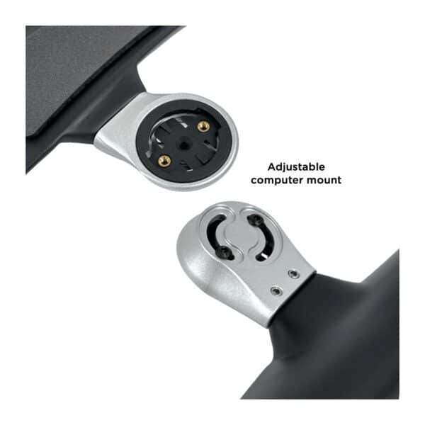 Adjustable Garmin and Wahoo computer bracket on the FastTT 2.1 aero bar