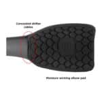 FastTT 2.1 moisture-wicking elbow pad with concealed shifter cables