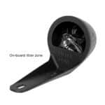 FastTT aero bottle cone front cavity holding used gel wrappers, the on-board litter zone