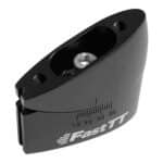 FastTT Adjustable Angled Riser Kit M5 (Standard), one of the two black aluminium riser blocks with the 15 to 30 degree angle scale