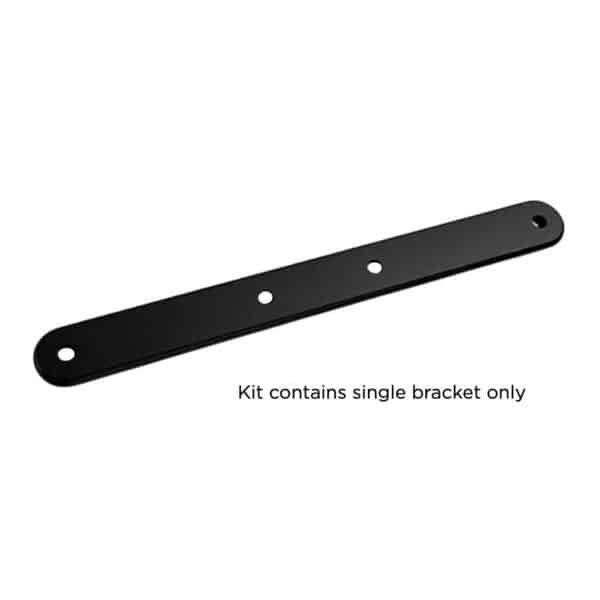 FastTT Twin Stack BTA Bracket on its own, black anodised aluminium bar with pre-threaded holes; kit contains one bracket
