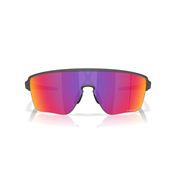 Oakley Corridor SQ front view showing the semi-rimless shield and Prizm Road lens