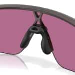 Close-up of the Oakley Corridor SQ Unobtainium sport ligature nosepad