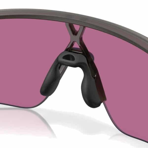 Close-up of the Oakley Corridor SQ Unobtainium sport ligature nosepad