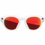 Oakley Meta HSTN Warm Grey with Prizm Ruby lenses, front view