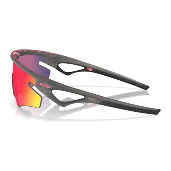 Oakley Sphaera Slash Giro d'Italia side profile, grey smoke O Matter frame with pink Giro pattern