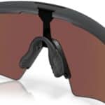 Close-up of the Unobtainium nosepad inside the Oakley Sphaera Slash Matte Carbon frame