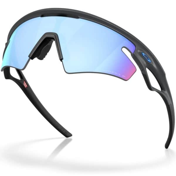 Oakley Sphaera Slash Matte Carbon with Prizm Deep Water Polarized lens, view from above